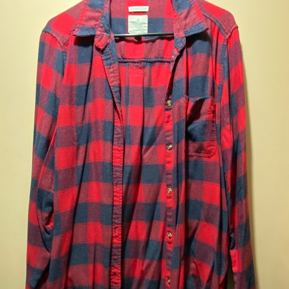 AEO button down flannel